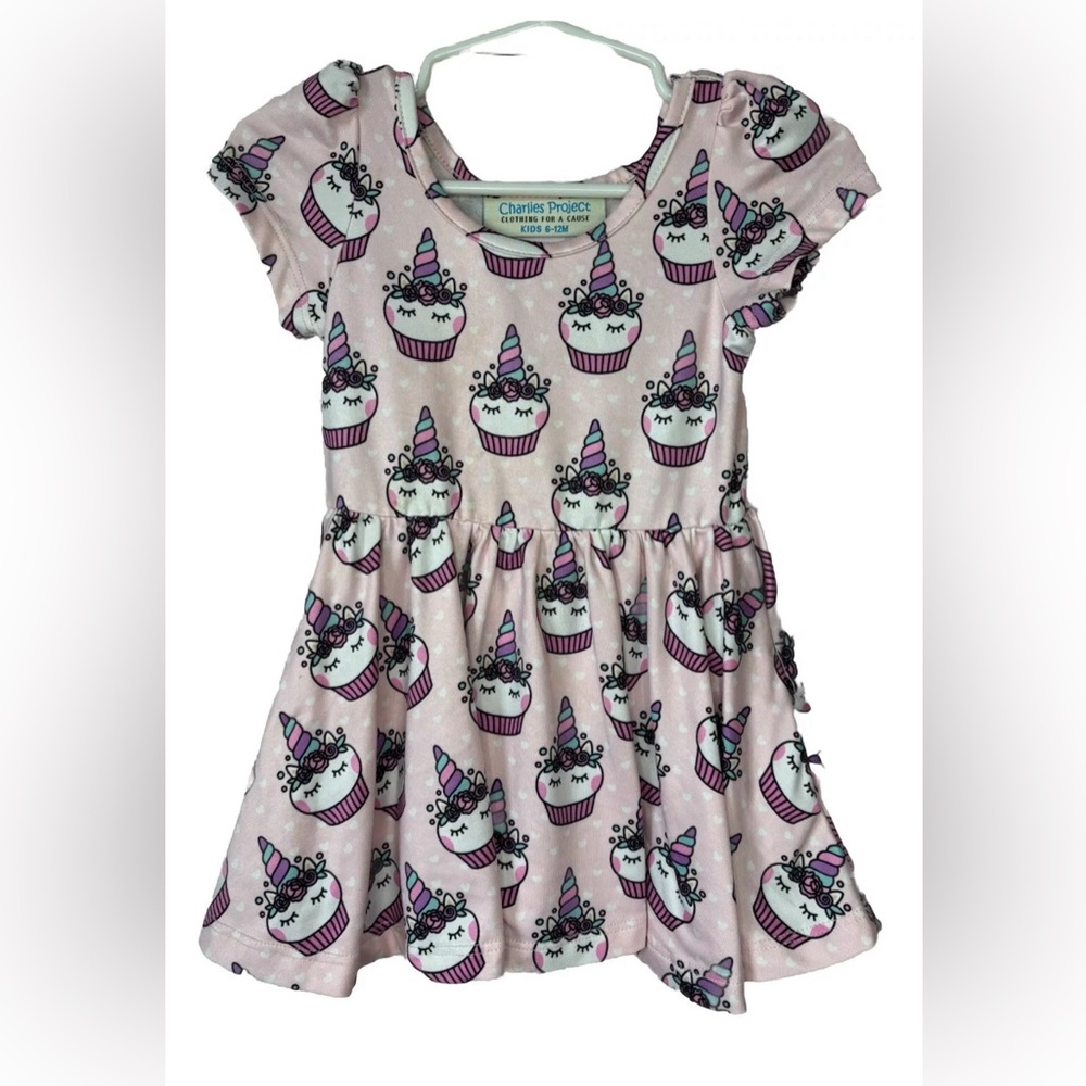 Charlie’s project pink unicorn bamboo dress
